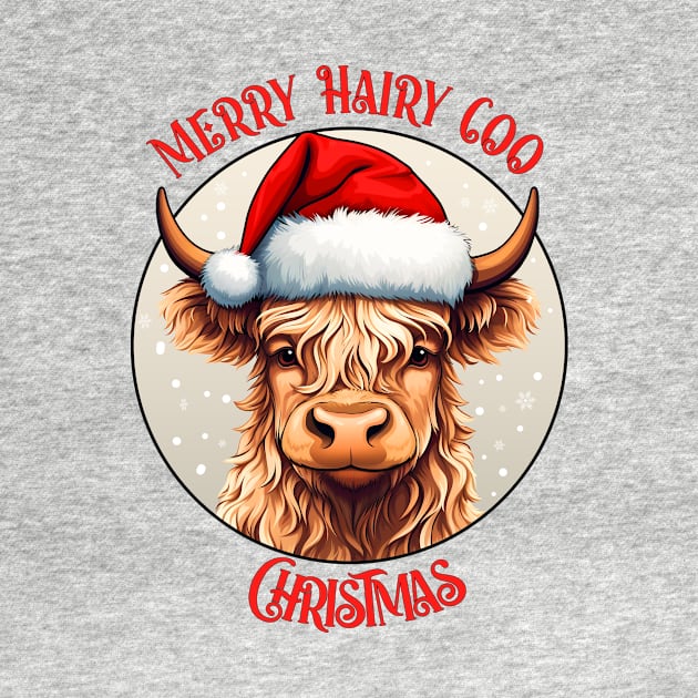 Highland Cow Christmas Design by Alba Graphics